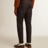 Jeans da uomo blu scuro in denim one-wash