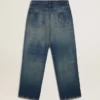 Jeans da uomo dal taglio ampio e dal lavaggio medio per il Capodanno cinese