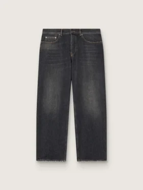 Jeans da uomo neri con effetto stonewashed