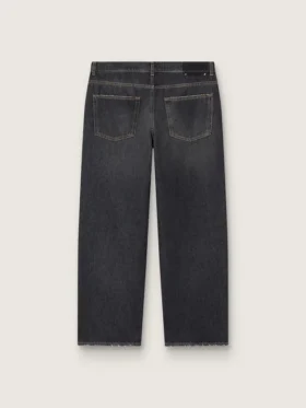Jeans da uomo neri con effetto stonewashed