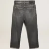 Jeans da uomo neri con effetto stonewashed