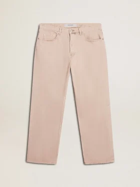 Jeans da uomo tinti di rosa