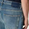 Jeans larghi blu con lavaggio medio