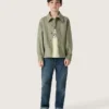 Jeans per bambini con orlo grezzo e ricamo