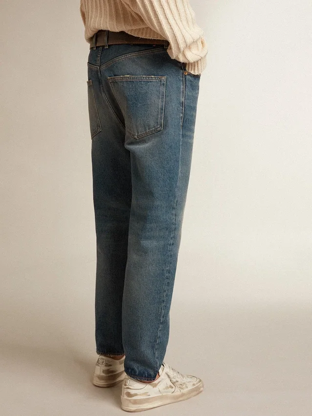 Jeans slim fit da uomo con lavaggio medio