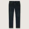 Jeans slim fit da uomo in denim elasticizzato indaco scuro