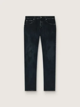 Jeans slim fit da uomo in denim elasticizzato indaco scuro