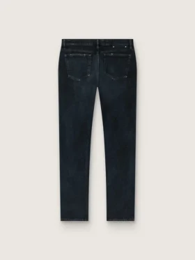 Jeans slim fit da uomo in denim elasticizzato indaco scuro