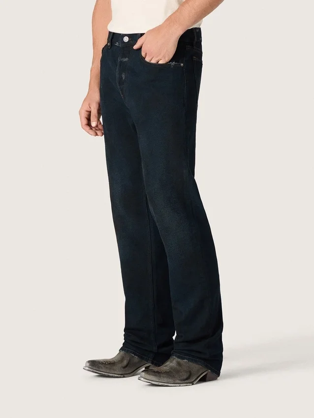 Jeans slim fit da uomo in denim elasticizzato indaco scuro