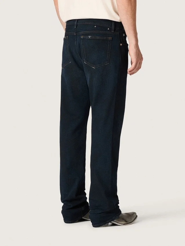 Jeans slim fit da uomo in denim elasticizzato indaco scuro