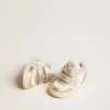 June Junior in nappa con inserti in pelle metallizzata e stella glitterata