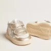 June Junior in nappa con inserti in pelle metallizzata e stella glitterata