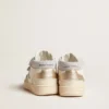 June Junior in nappa con inserti in pelle metallizzata e stella glitterata