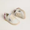 Junior Ball Star con stella glitterata argento e linguetta sul tallone glitterata rosa