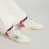 Junior Ball Star con stella glitterata argento e linguetta sul tallone glitterata rosa