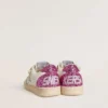 Junior Ball Star con stella glitterata argento e linguetta sul tallone glitterata rosa