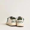 Junior Ball Star con stella turchese e linguetta sul tallone in pelle scamosciata verde