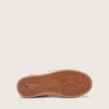 Young Ball Star in pelle bianca con stella in pelle argento metallizzato e inserti in pelle scamosciata lilla