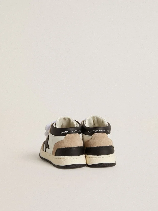 Junior June in nappa con inserti in pelle scamosciata e stella in pelle nera