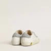 Junior Old School con linguetta sul tallone e cinturini in cristalli Swarovski argentati