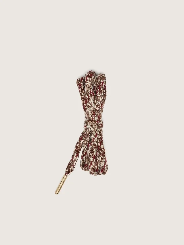 Lacci intrecciati multicolori con lurex