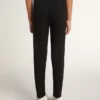 Leggings neri per bambine con stelle bianche sui lati