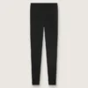 Leggings sportivi da donna neri a vita alta