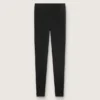 Leggings sportivi da donna neri a vita alta