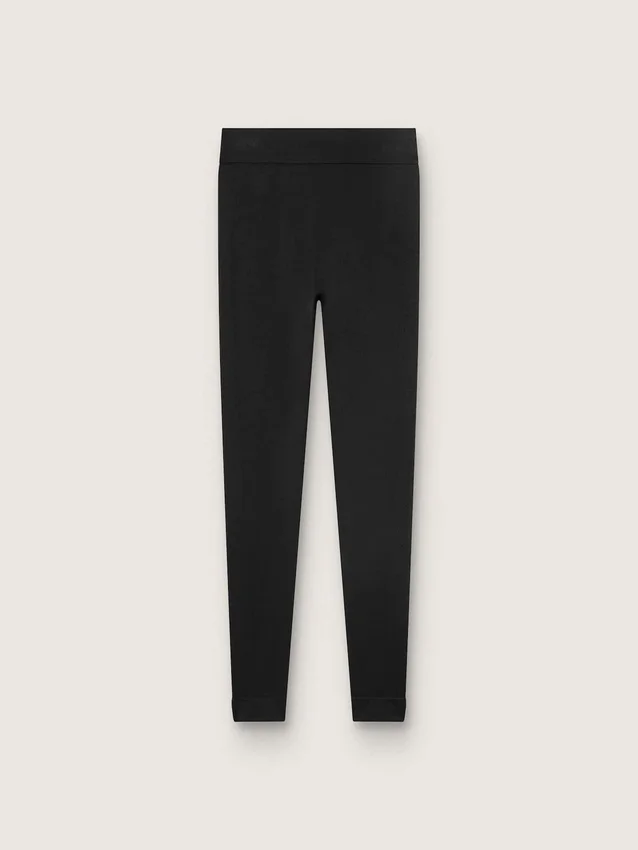 Leggings sportivi da donna neri a vita alta
