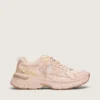 Lightstar da donna con tomaia in pelle rosa e mesh e stella rosa