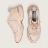 Lightstar da donna con tomaia in pelle rosa e mesh e stella rosa