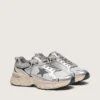 Lightstar da uomo in rete grigia e pelle nappa argentata con stella in TPU grigia