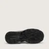 Lightstar da donna con tomaia in pelle nera e rete e stella nera