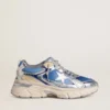 Lightstar da uomo in rete azzurra con stella in TPU bianca e inserti argentati a base biologica