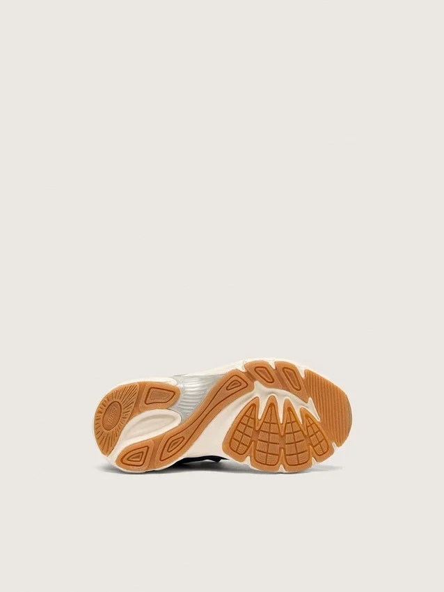 Lightstar Junior in pelle blu e mesh con stella in pelle grigia