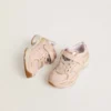 Lightstar Junior in pelle rosa e rete con stella in pelle rosa