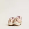 Lightstar Junior in pelle rosa e rete con stella in pelle rosa