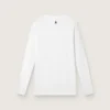 Maglia sportiva da uomo a maniche lunghe bianca