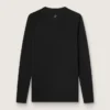 Maglia sportiva da uomo a maniche lunghe nera