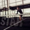 Maglia sportiva da uomo a maniche lunghe nera