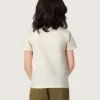 Maglietta da bambino Journey in jersey di cotone bianco con logo
