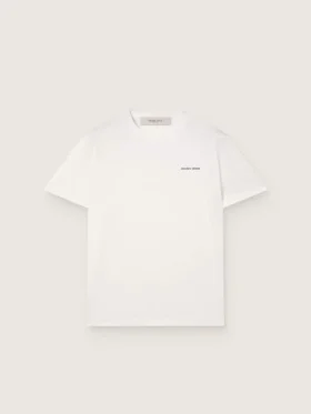 Maglietta da uomo in jersey di cotone bianco vintage