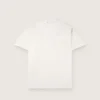 Maglietta da uomo in jersey di cotone bianco vintage