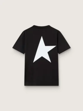Maglietta della Star Collection con logo e stella bianchi a contrasto
