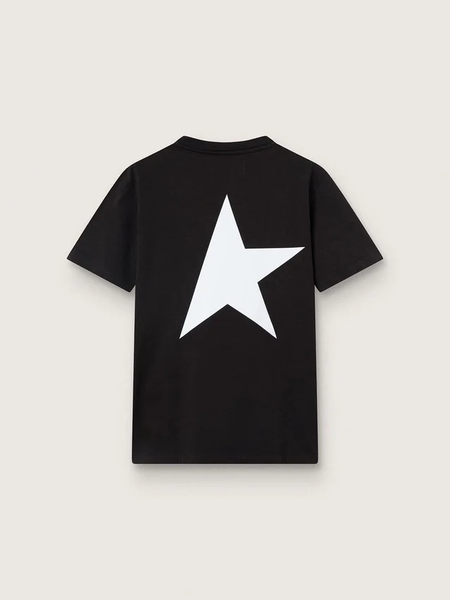 Maglietta della Star Collection con logo e stella bianchi a contrasto