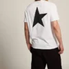 Maglietta della Star Collection con logo e stella neri a contrasto
