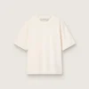 Maglietta in bianco invecchiato con logo rovesciato sul retro - Capsule in jersey