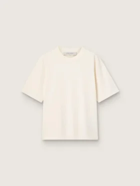 Maglietta in bianco invecchiato con logo rovesciato sul retro - Capsule in jersey