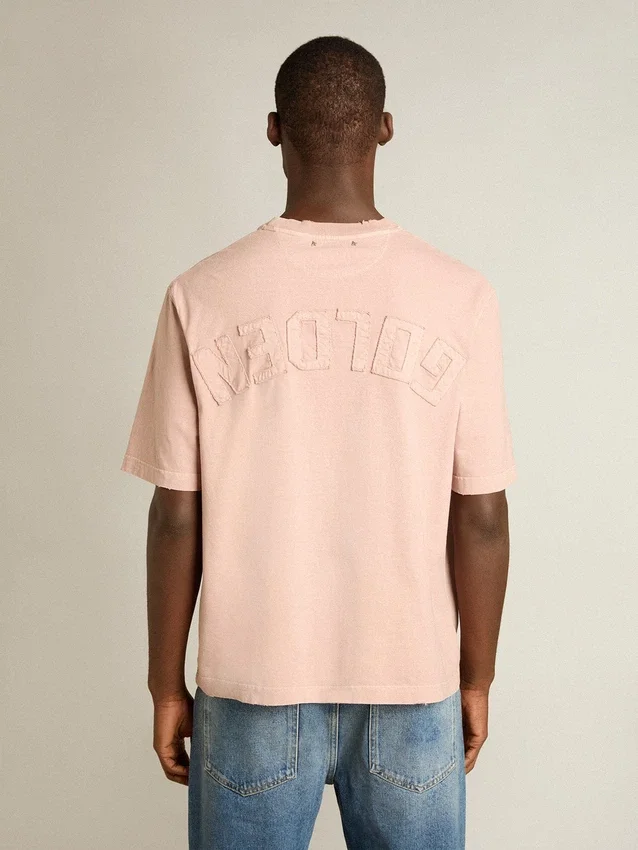 Maglietta rosa cipria con logo rovesciato sul retro - Capsule Jersey