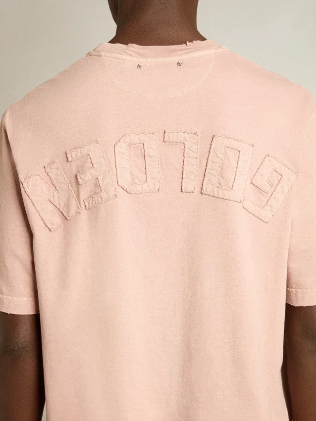 Maglietta rosa cipria con logo rovesciato sul retro - Capsule Jersey